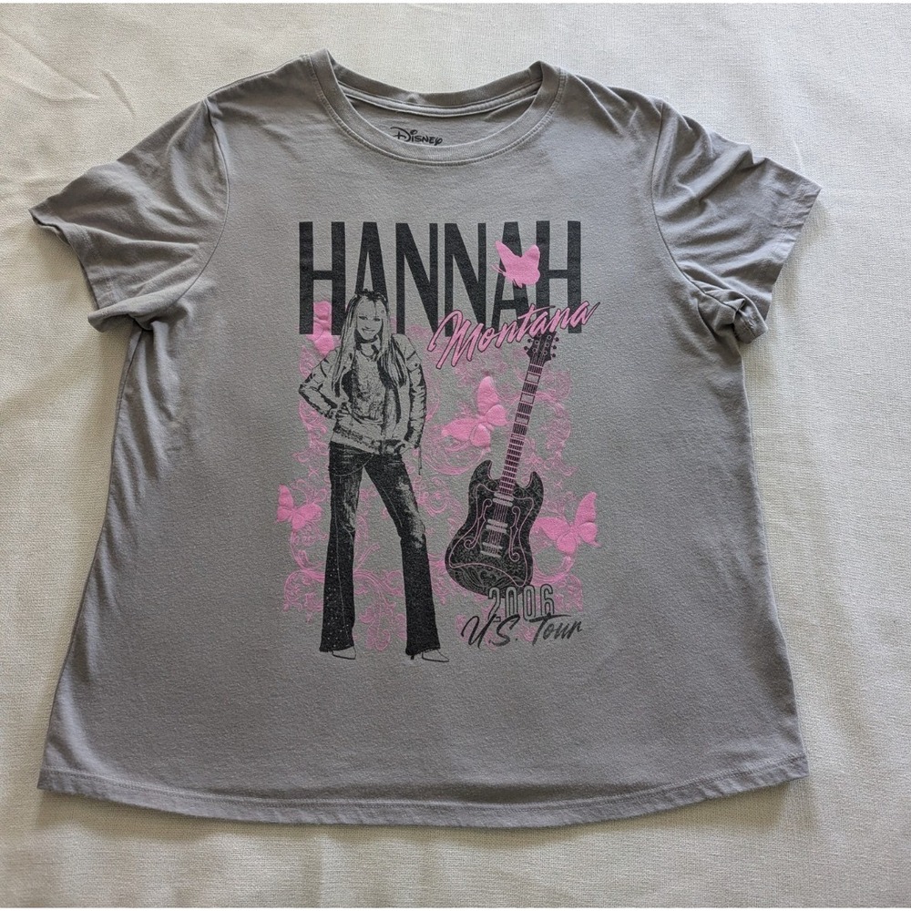Hannah Montana Graphic T Shirt Tee Sz XL US Tour 2006 Miley Cyrus Disney Channel